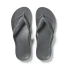 Archies Footwear Men's Arch Support Flip Flops Charcoal top view