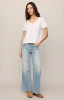 Z Supply Nomad V Neck Tee white full front