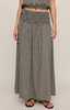 Z Supply Brooke Gingham Skirt Gingham Black front view