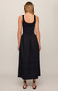 Z Supply Johanna Midi Dress Johanna Black back view