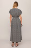 Z Supply Sanna Iris Floral Midi Dress Sanna Eclipse back view