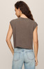 Z Supply Flex Sleeveless Tee Pebble Coast back