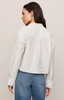 Z Supply Women's Favorite Striped Button Up Shirt Favorite White Back
