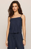 Z Supply Lille Embroidered Woven Tank Lillie Eclipse Front