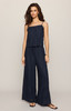 Z Supply Sid Embroidered Woven Pants SID ECLIPSE Back full outfit view