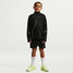 Nike Kids' Miler Dri-FIT Training Shorts Black/Reflect Silver full view