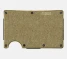 The Ridge Brass Wallet in brass finish overall