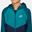 Nike Kids' Sportswear Windrunner Hooded Repel Jacket Bright Spruce Midnight Navy Zoom