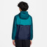 Nike Kids' Sportswear Windrunner Hooded Repel Jacket Bright Spruce Midnight Navy Back