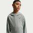 Nike Kids' Primary Nanoknit Dri-FIT Hoodie Smoke Grey front view