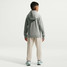 Nike Kids' Primary Nanoknit Dri-FIT Hoodie Smoke Grey back full view