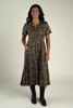Sendero Provisions Co. La Dahlia Dress Copper Floral front view