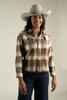 Sendero Provisions Co. Women's Durango Pearl Snap Flannel Woodrow Plaid Saddle full