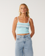 Rip Curl Women's Retro Swell Cami Light Blue front view
