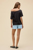 Daydreamer Women's Solid Off-The Shoulder Tee