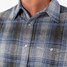 Criquet Chill Knit Pearl Snap Long Sleeve Shirt Billy Plaid Blue zoom detail