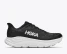 Hoka Women's Clifton 11 Running Shoes Black/White side view