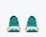Hoka Big Kids' Mach 7 Running Shoes Night Glow Blue Neon Tangerine back view