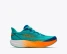Hoka Big Kids' Mach 7 Running Shoes Night Glow Blue Neon Tangerine side view