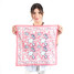 Vismaya Blooming Peonies Bandana in Rouge Red