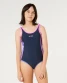 Rip Curl Girls' Surf Revival One-Piece Suit in Navy