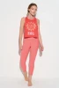 Spiritual Gangster Women's Comet Racerback Tank in Sunset Red