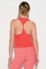 Spiritual Gangster Women's Comet Racerback Tank in Sunset Red