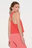 Spiritual Gangster Women's Comet Racerback Tank in Sunset Red