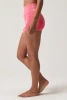 Spiritual Gangster Women's Seamless Love Shortie in Sunset Red front view