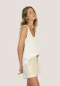 Dylan Women's Bobbi Button Tank in White front view