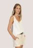 Dylan Women's Bobbi Button Tank in White side view