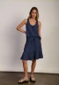 Dylan Women's Bobbi Button Tank in Navy