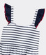 Vineyard Vines Girls' Pia Knit Dress in White/Navy back view