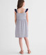 Vineyard Vines Girls' Pia Knit Dress in White/Navy side detail
