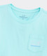 Vineyard Vines Girls' Two-Toned Vintage Whale Short-Sleeve Pocket Tee in Shallow Sea