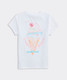 Vineyard Vines Girls' Ice Cream Scenic Short-Sleeve Pocket Tee in White Cap