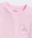 Vineyard Vines Girls' Pool Floatie Pup Short-Sleeve Pocket Tee in Pink Drink