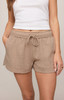 Z Supply Women's Everyday Shorts heather ash zoom detail