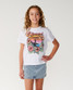 Rip Curl Girls' Wave Crop Tee 07HGTE flat lay