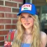 Soulbyrd Women's Later Gator Trucker Hat in Blue front view