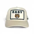 Soulbyrd Women's Easy Tiger Trucker Hat in Cream side view