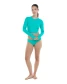 Body Glove Women's Ibiza Let it Be Crop Rashguard in Fairy front full body