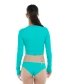 Body Glove Women's Ibiza Let it Be Crop Rashguard in Fairy back