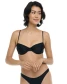 Body Glove Women's Smoothies Alice Bikini Top in Black front