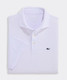 Vineyard Vines Men's Performance Air Tech Mesh Polo in White/Lilac Breeze laydown