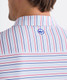 Vineyard Vines Men's Performance Air Tech Mesh Polo in White/Mariner/Blue side view