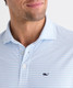 Vineyard Vines Men's Performance Air Tech Mesh Polo in White Cap/Jake Blue side view