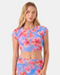 Roxy Women's Hibiscus Daze Mesh Bikini Top