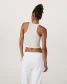 Vuori Women's Pose Plyo Tank Top White Heather back view