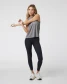 Vuori Women's Energy Long Tank Top Heather Grey full length view
